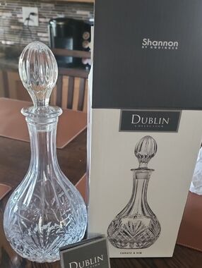 Dublin Collection Crystal Wine Decanter - Clear